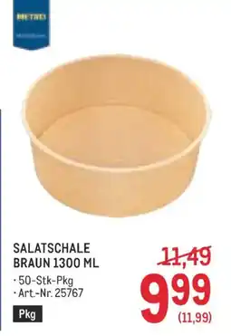 Metro SALATSCHALE BRAUN Angebot