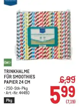 Metro Trinkhalme für smoothies papier 24 cm Angebot