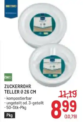 Metro Zuckerrohr teller ø 26 cm Angebot