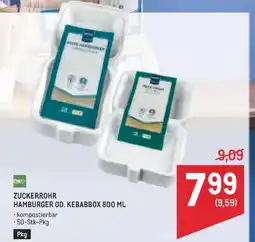 Metro ZUCKERROHR HAMBURGER OD. KEBABBOX Angebot