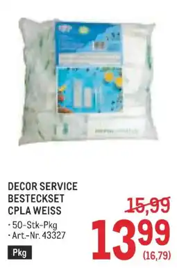 Metro Decor service besteckset cpla weiss Angebot
