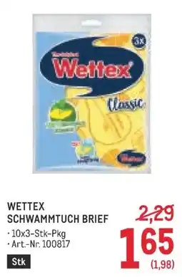 Metro Wettex schwammtuch brief Angebot
