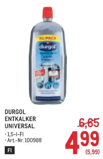 Metro Durgol entkalker universal Angebot