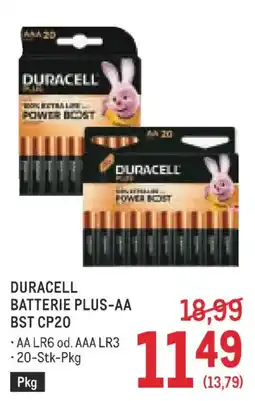 Metro Duracell duracell batterie plus-aa Angebot