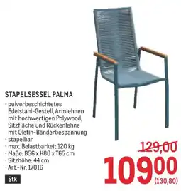 Metro Stapelsessel palma Angebot