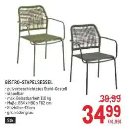 Metro Bistro-stapelsessel Angebot