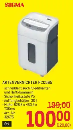 Metro Aktenvernichter pcc565 Angebot