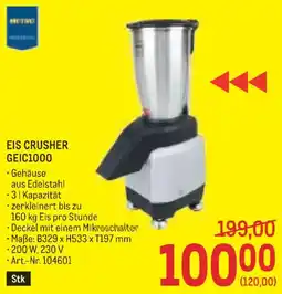 Metro Eis crusher geic1000 Angebot