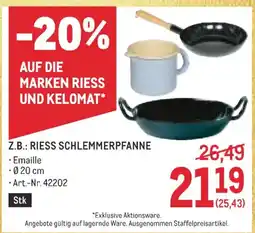 Metro Z.b.: riess schlemmerpfanne Angebot