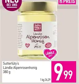 Sutterlüty Sutter lity's Ländle Alpenrosenhonig Angebot