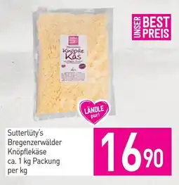 Sutterlüty Sutterlüty's bregenzerwälder knöpflekäse Angebot