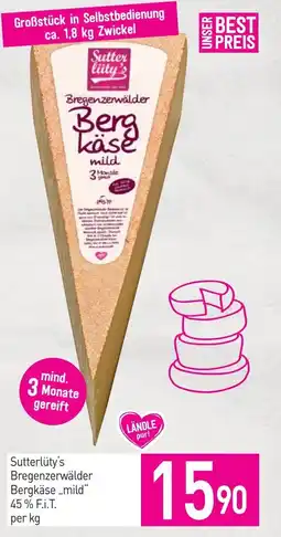 Sutterlüty Sutterlüty's bregenzerwälder bergkäse,,mild" 45% f.i.t. Angebot