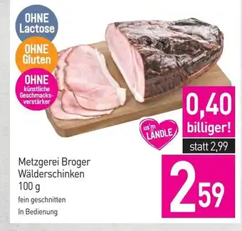 Sutterlüty Metzgerei broger wälderschinken Angebot