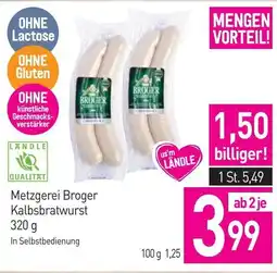 Sutterlüty Metzgerei broger kalbsbratwurst Angebot