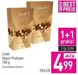Sutterlüty Lindt nuxor pralinen Angebot