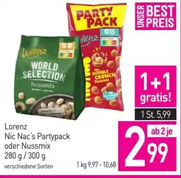 Sutterlüty Lorenz nic nac's partypack oder nussmix Angebot