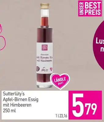 Sutterlüty Sutterlüty's apfel-birnen essig mit himbeeren Angebot