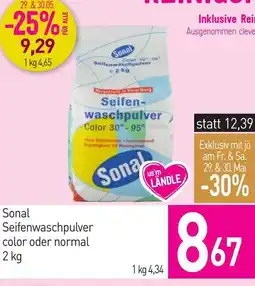 Sutterlüty Sonal seifenwaschpulver color oder normal Angebot