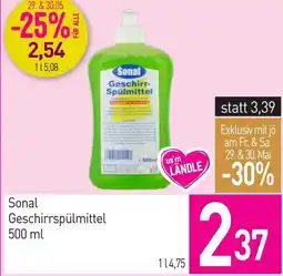 Sutterlüty Sonal Geschirr- Spülmittel Angebot