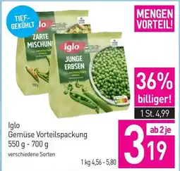 Sutterlüty Iglo gemüse vorteilspackung Angebot