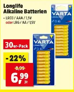 Thomas Philipps Longlife Alkaline Batterien Angebot