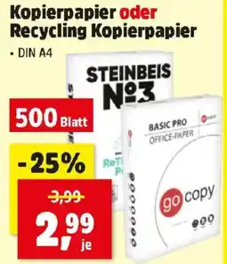 Thomas Philipps Kopierpapier oder recycling kopierpapier Angebot