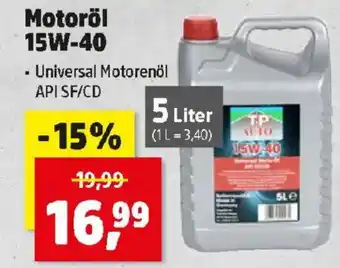 Thomas Philipps Motoröl 15W-40 Angebot