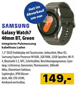 Cosmos SAMSUNG Galaxy Watch7 40mm BT, Green Angebot