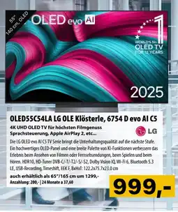 Cosmos OLED55C54LA LG OLE Klösterle, 6754 D evo Al C5 Angebot