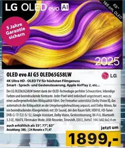 Cosmos OLED evo AI G5 OLED65G58LW Angebot