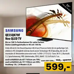 Cosmos Samsung qe55qn70f neo qled tv Angebot