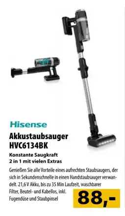 Cosmos Hisense Akkustaubsauger HVC6134BK Angebot