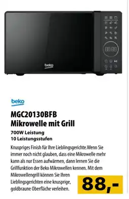Cosmos Mikrowelle mit Grill 700W Leistung Angebot