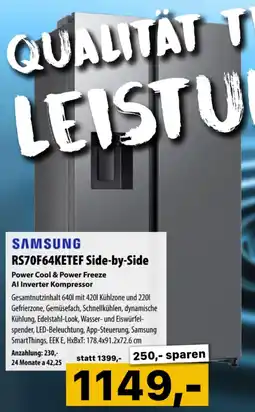 Cosmos SAMSUNG RS70F64KETEF Side-by-Side Angebot
