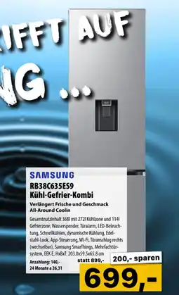 Cosmos SAMSUNG RB38C635ES9 Kühl-Gefrier-Kombi Angebot