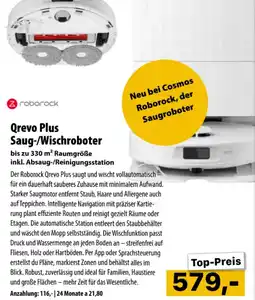 Cosmos Qrevo Plus Saug-/Wischroboter Angebot
