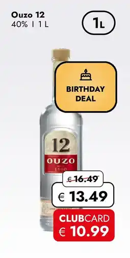 Travel FREE Ouzo 12 Angebot