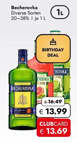 Travel FREE Becherovka Angebot