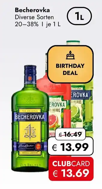 Travel FREE Becherovka Angebot