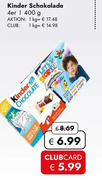 Travel FREE Kinder Schokolade Angebot