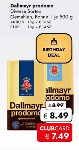 Travel FREE Dallmayr prodomo Angebot