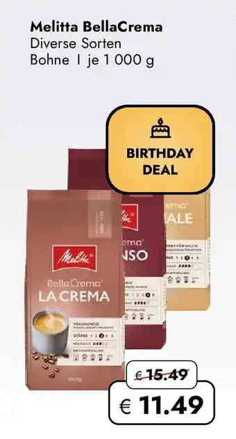 Travel FREE Melitta bellacrema Angebot