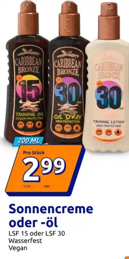 Action Sonnencreme oder -öl Angebot