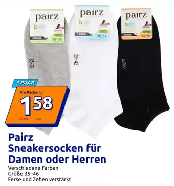 Action Pairz sneakersocken für damen oder herren Angebot