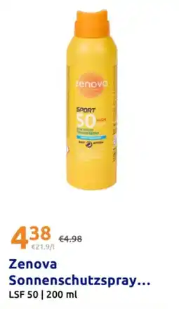 Action Zenova sonnenschutzspray Angebot