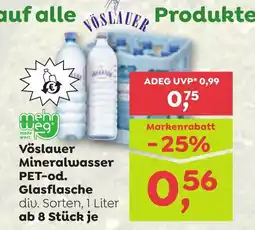 ADEG Vöslauer Mineralwasser PET-od. Glasflasche Angebot