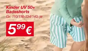 Kinder UV 50+ Badeshorts