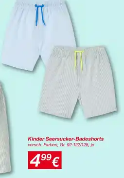 KiK Kinder Seersucker-Badeshorts Angebot