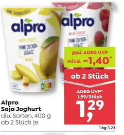 ADEG Alpro soja joghurt Angebot