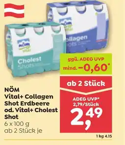 ADEG NÖM Vital+ Collagen Shot Erdbeere od. Vital+ Cholest Shot Angebot